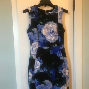 Calvin Klein Floral Scuba Dress